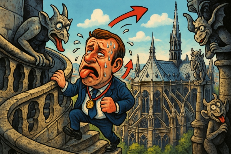 Grafik: Notre-Dame, jetzt mit Wurmkur und Stufen-Workout