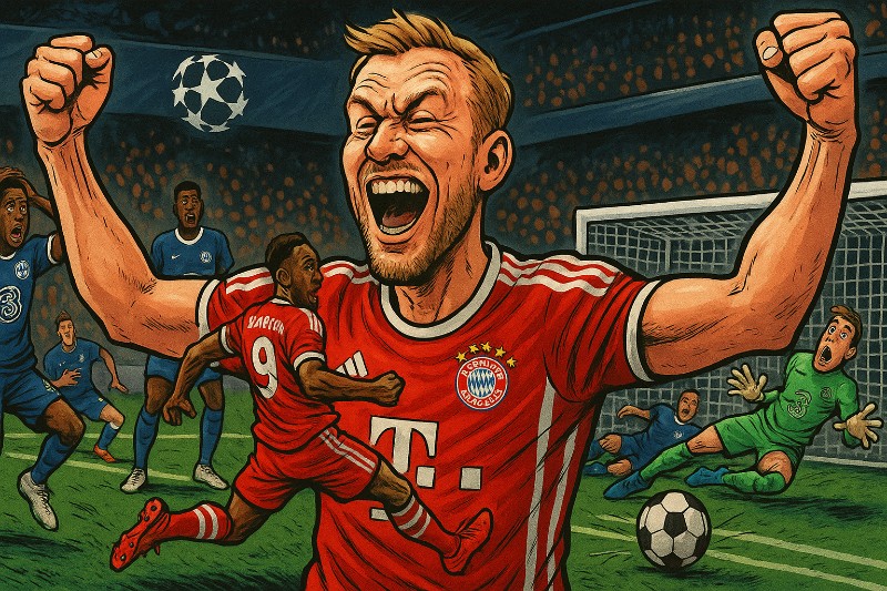 Grafik: Bayern bläst zur Wiesn-Revanche: Champions League als Bierzelt-Therapie