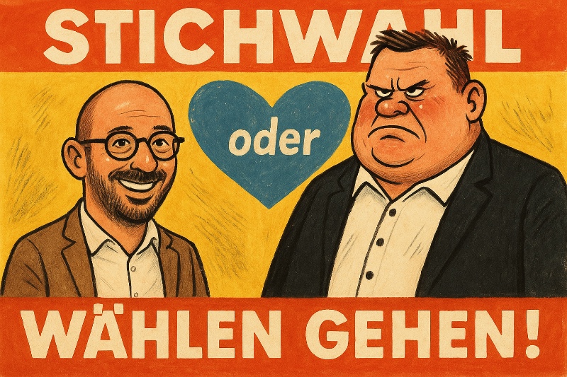 Grafik: Ahlens Stichwahl-Oper – zwei Kandidaten, ein Chefsessel, null Geduld