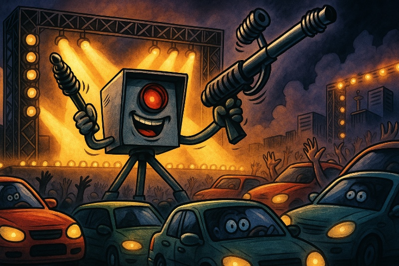 Grafik: Kreis Coesfeld kündigt Blitzer-Tournee an – Radarpop auf Provinzbühnen