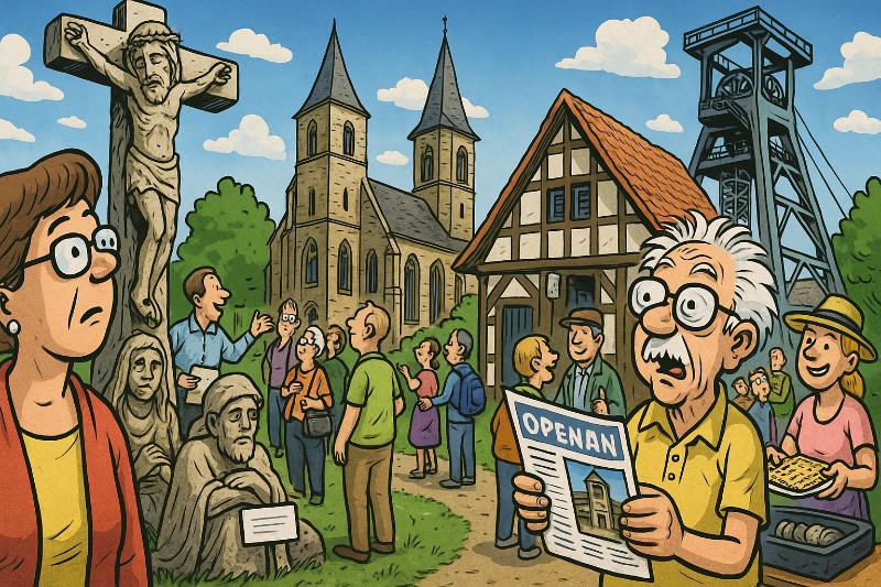 Grafik: Ahlen lädt zur großen Denkmal-Safari: Waffeln, Fördertürme und die unsichtbare Frage nach dem Wert