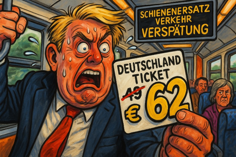 Grafik: Das Deutschlandticket – vom Billigwunder zum Luxusabo auf Raten