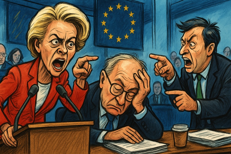 Grafik: EU-Kommission im Misstrauens-Karussell: Eintritt frei, Rücktritt ausgeschlossen