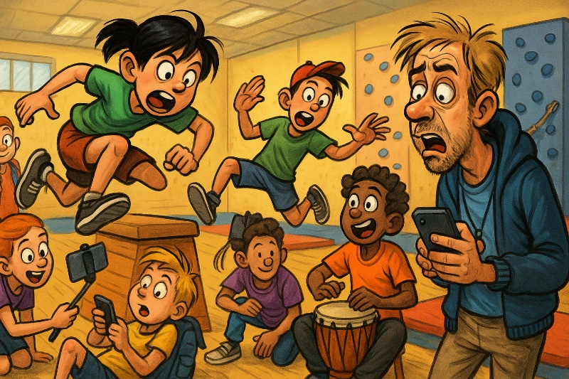 Grafik: Ferienzeit in Ahlen: Von Saltos bis Smartphone-Glanz – Hauptsache keiner sitzt faul rum