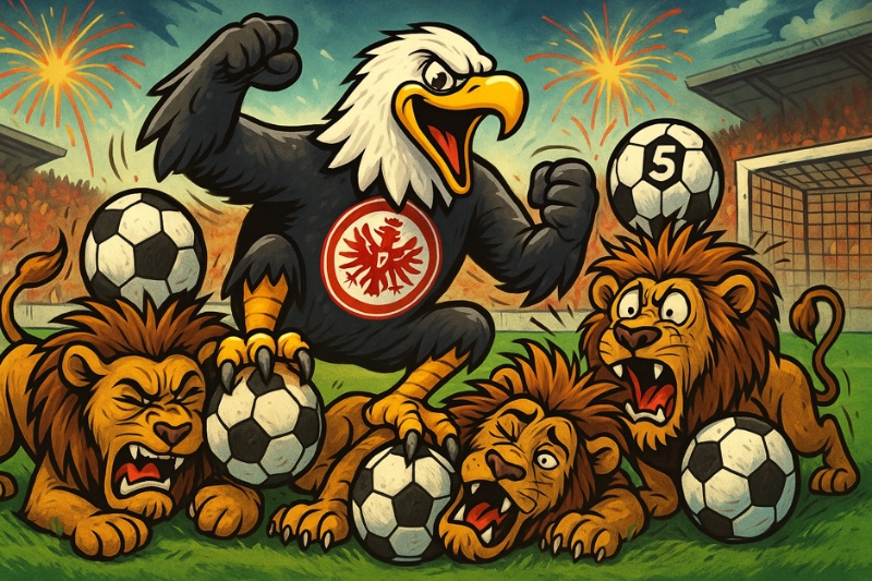 Grafik: Champions-League-Debüt im Modus „Büffelherde auf Speed“