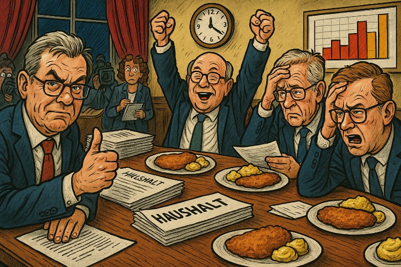 Grafik: Haushalt 2025: Die große Bereinigungsgala im Bundestagsvarieté