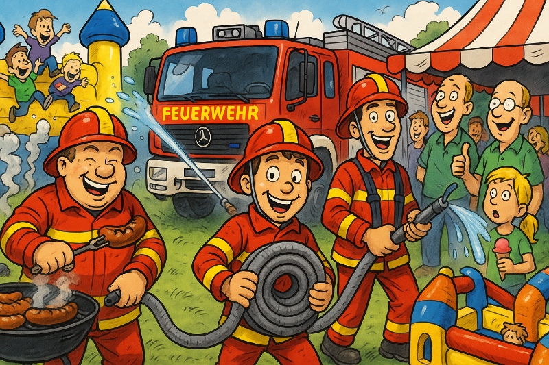Grafik: 50 Jahre Jugendfeuerwehr – Ahlen brennt vor Begeisterung