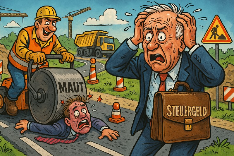 Grafik: Die große deutsche Maut-Operette: Ein Lehrstück in 270 Millionen Takten