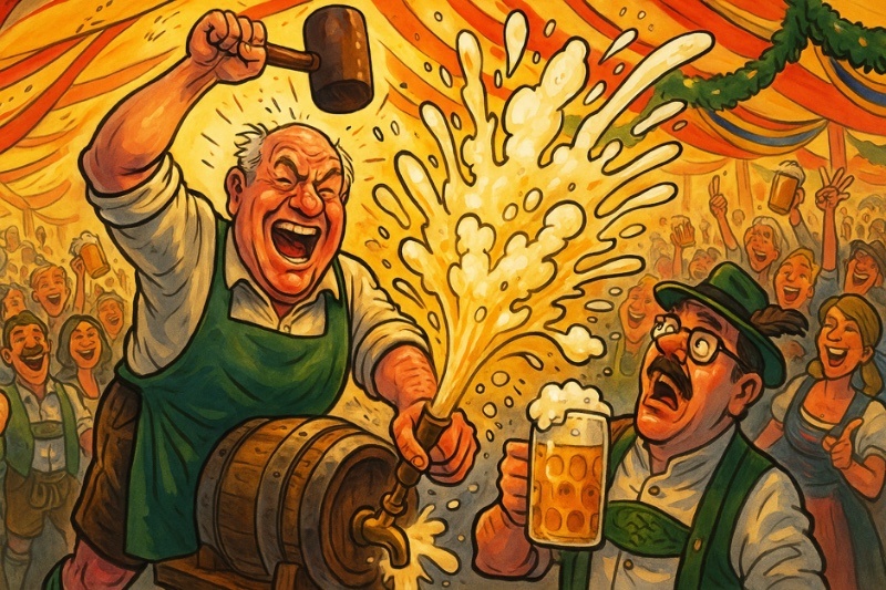 Grafik: Die große Frage: Wer bekommt die erste Maß?