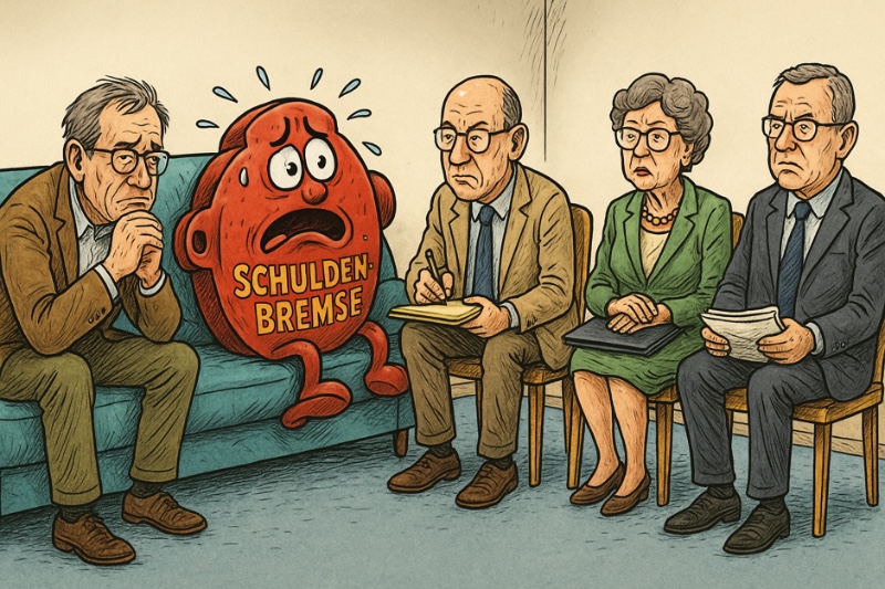 Grafik: Die Schuldenbremse auf der Couch