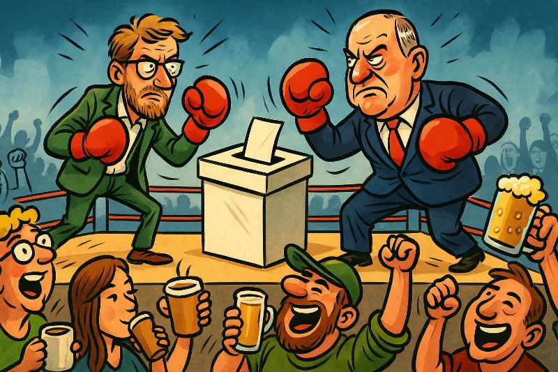 Grafik: Münster sucht den Super-OB