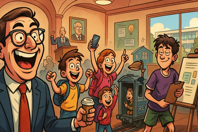 Grafik: Bildungsblitze, Präventionspower und Smart-Region-Zauber