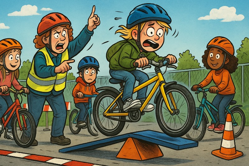 Grafik: Banana-Bike-Akademie Ahlen – wo kleine Pedalhelden überleben lernen