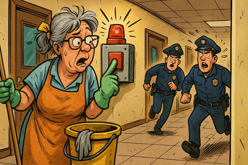 Grafik: „Feucht gewischt und falsch gedrückt“ – Wenn der Putzlappen den Amok-Alarm auslöst