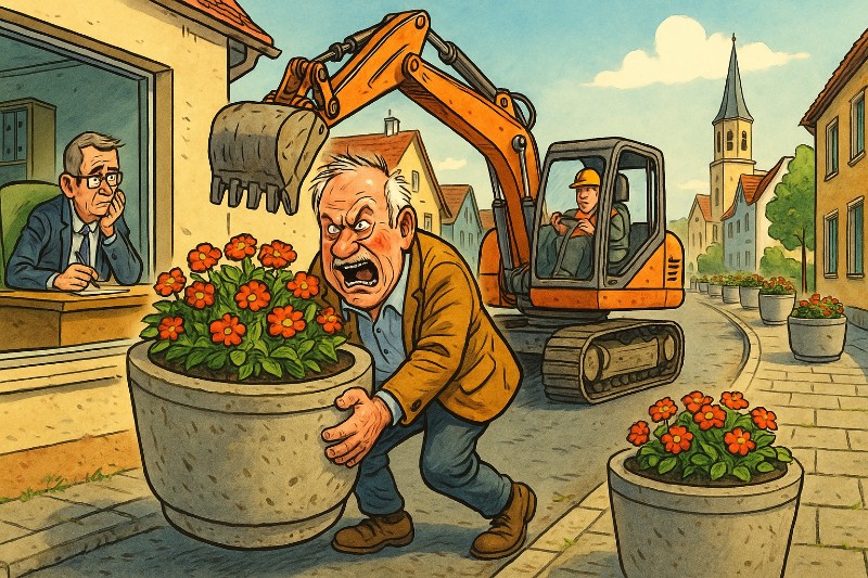 Grafik: „Operation Kübelsturm“ – Wenn die Revolution im Blumenkasten beginnt