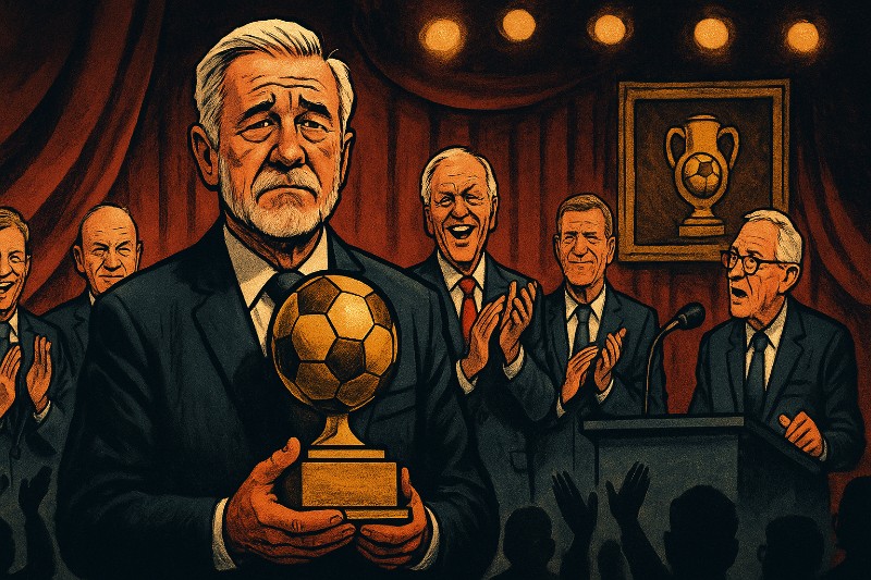 Grafik: Heiliger Rasen, Hallenhalligalli und heilige Helden – die Ballhalla öffnet ihre Pforten