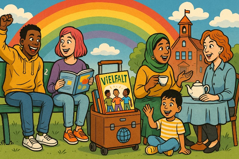 Grafik: Ahlen lebt Demokratie – jetzt sogar mit Sitzgelegenheit!