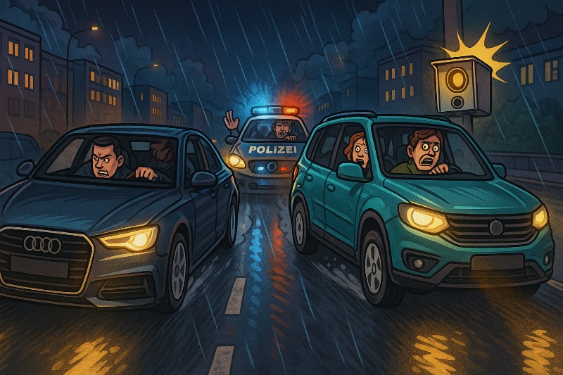 Grafik: Dortmund Drift Deluxe – Der Wall wird zur Rennstrecke und der Blitzer zum Schiedsrichter