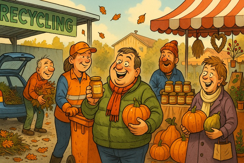 Grafik: Laub, Liebe, Lagerfeuerromantik – Dortmund macht’s grün und gemütlich