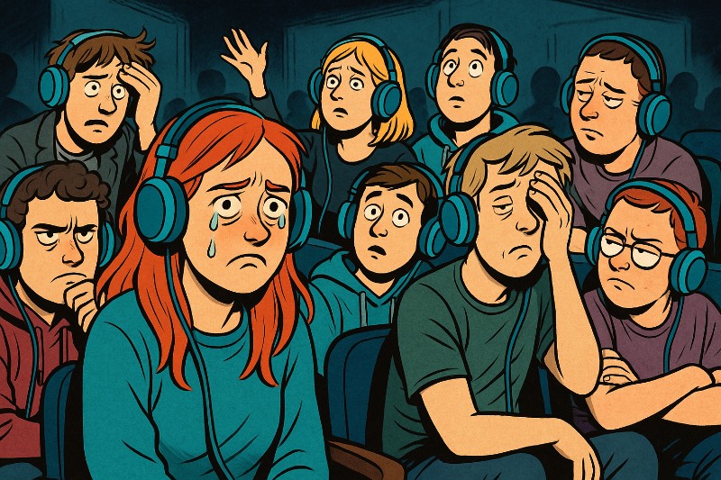 Grafik: Wenn das Theater weint, weil das Publikum schon durch ist