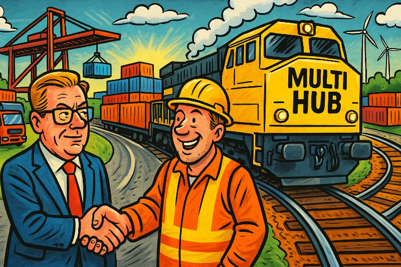 Grafik: Hamm wird zum Logistik-Las-Vegas – METRANS zieht ein, die Züge rollen an!