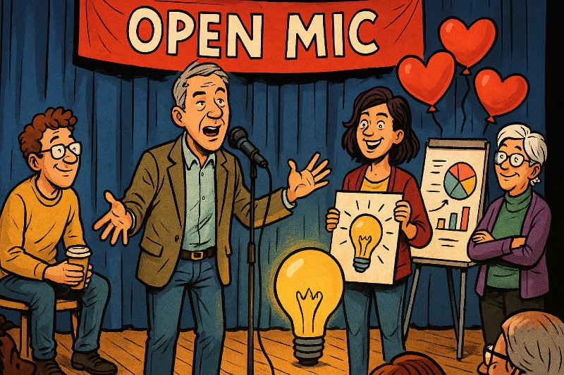 Grafik: Herzensprojekte – wenn Demokratie Lampenfieber bekommt