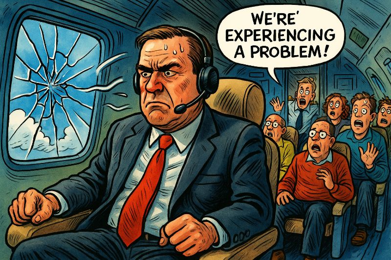 Grafik: Wenn der Kriegsminister mal kurz Frischluft braucht