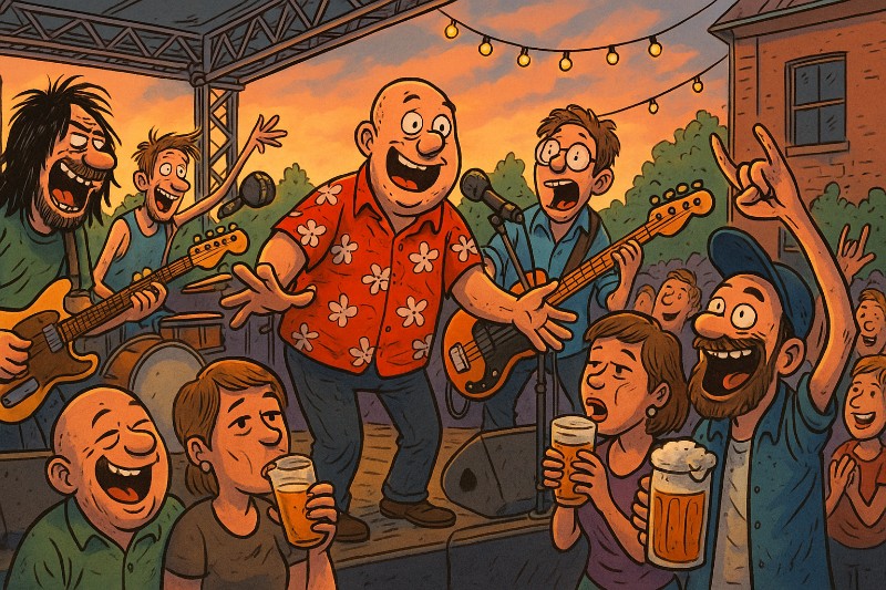 Grafik: Kultursommer Ahlen – Wenn der Asphalt swingt und das Bier Beifall klatscht