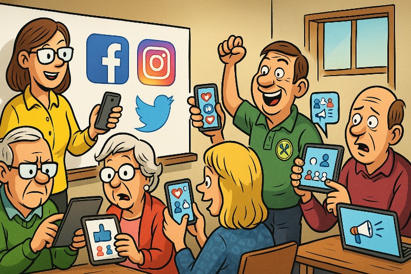 Grafik: Like mich, ich bin ein Verein