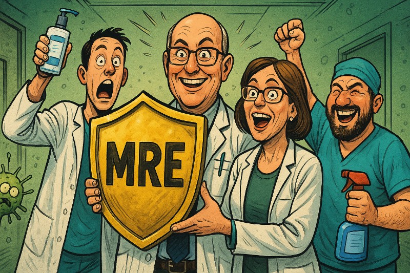 Grafik: Glänzendes Gütesiegel gegen das Böse – Hamm kämpft weiter gegen die Superkeime