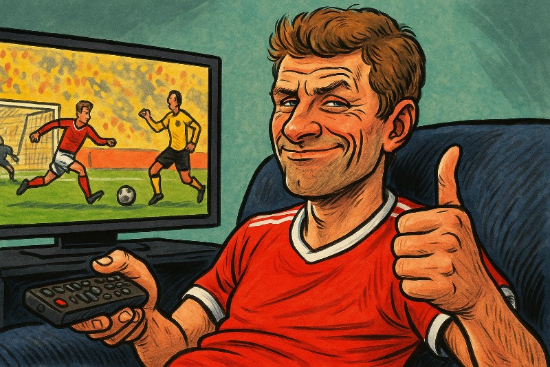 Grafik: Thomas Müller: Der Mann, der selbst den Fußball vermisst, ohne ihn zu vermissen