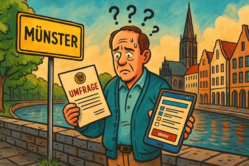 Grafik: Münster befragt sich selbst – und hofft, dass wenigstens jemand antwortet