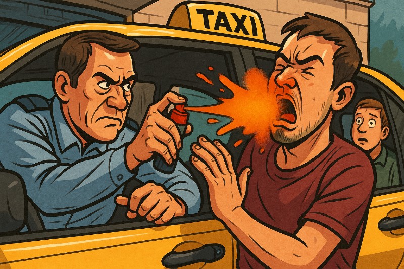 Grafik: „Pfeffer trifft Portemonnaie“ – Wenn die Taxifahrt zum Actionfilm wird