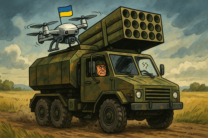 Grafik: Drohne huckepack: Ukrainisches Fluggerät erfindet Mitfahrgelegenheit 2.0