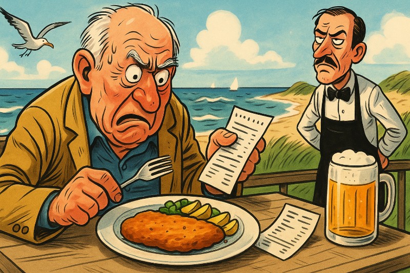 Grafik: Schnitzel-Schock an der Ostsee – Wenn die Panade teurer ist als der Urlaub