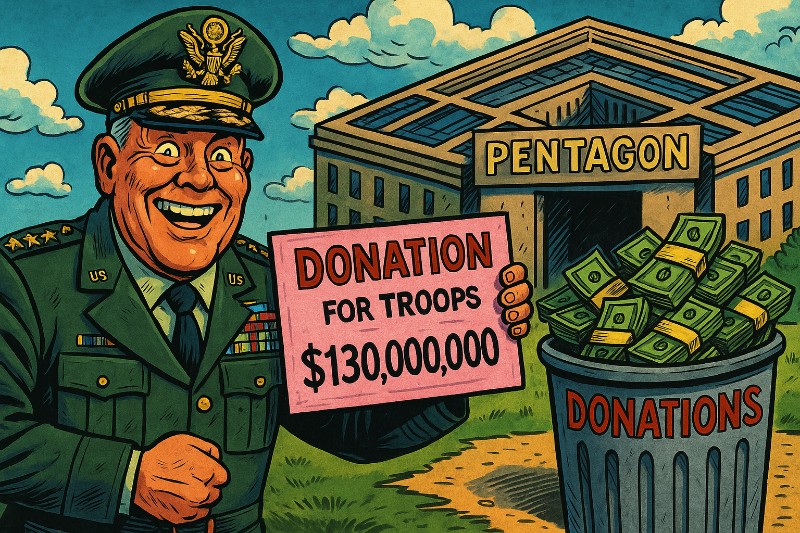 Grafik: Das Pentagon im Spendenfieber