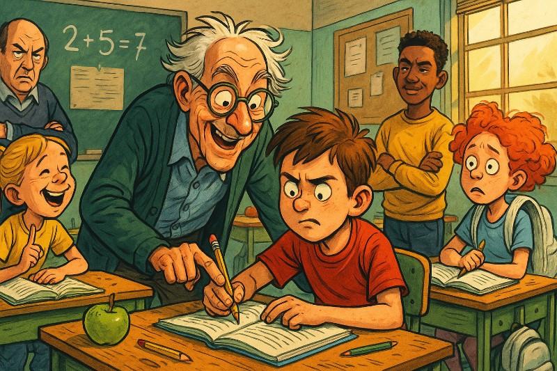 Grafik: Wenn Lernen plötzlich sexy wird – Das Jobcenter als heimliche Bildungsrevolution