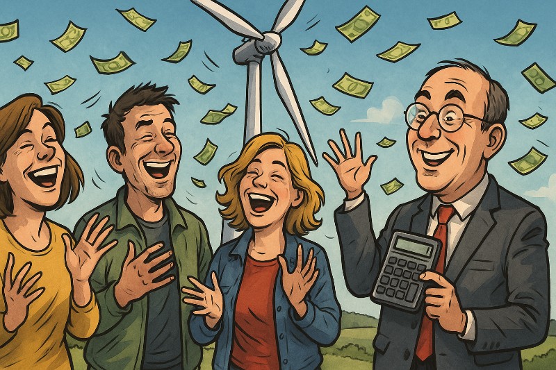 Grafik: Wenn der Wind nicht nur weht, sondern auch zahlt – Ahlens neue Goldbrise