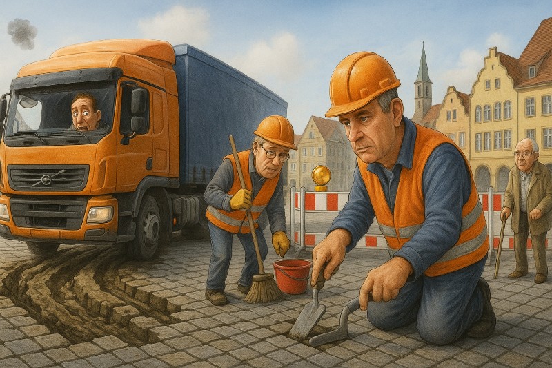 Grafik: Wenn Steine reden könnten – das Drama vom Marienplatz