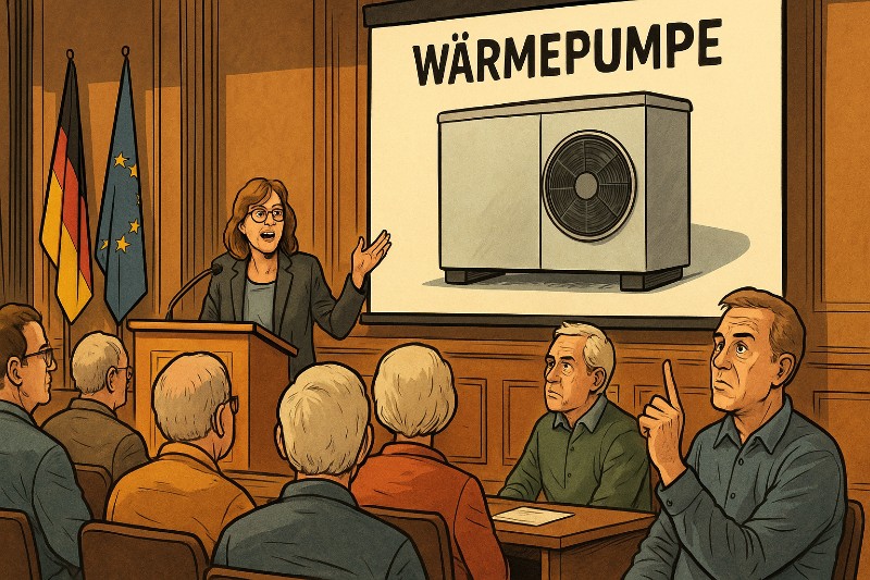 Grafik: Ahlen heizt vor: Wärmepumpen-Infotag zwischen Ratssaal, Roadshow und Heizungsneurotik