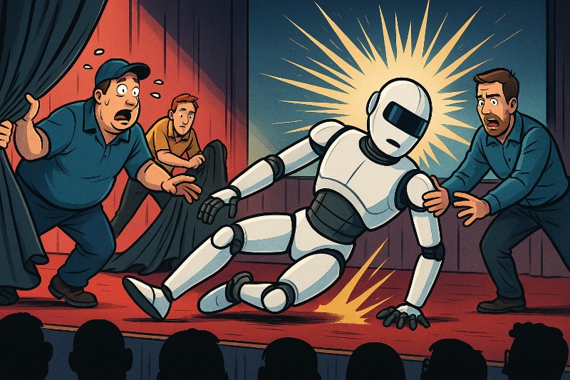 Grafik: AIdol: Wenn der russische Super-Roboter auf „Rocky“ macht – und bei Stufe 1 scheitert