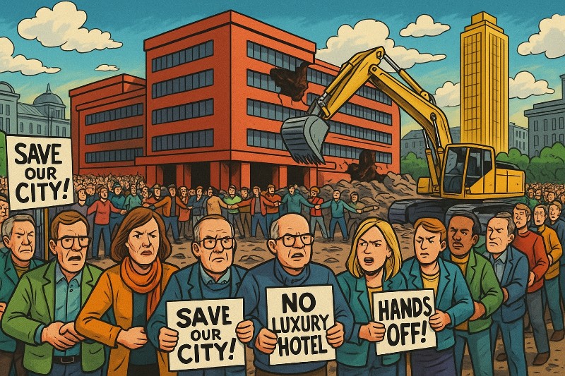 Grafik: Mauern gegen Marmor – Belgrad verteidigt sich gegen den amerikanischen Glamour-Schwiegersohn