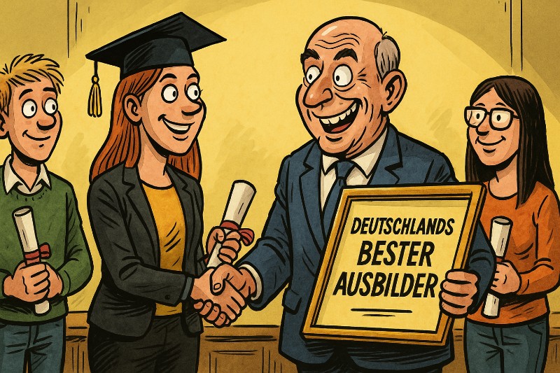 Grafik: Warendorfs Verwaltung feiert