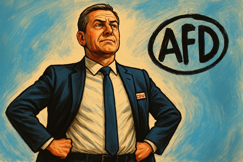 Grafik: Die Union sucht den Rückgrat-Reset – oder: Wie man mit geradem Rücken im Kreis läuft