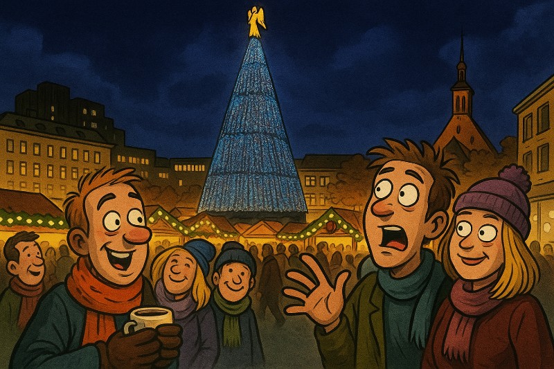 Grafik: Dortmund im Lichterrausch – Wenn der Baum größer ist als die Weihnachtsstimmung