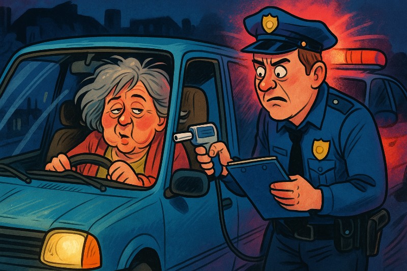 Grafik: Die B64 und der Tanz der Promille – Wenn Navigationsgeräte zu singen beginnen