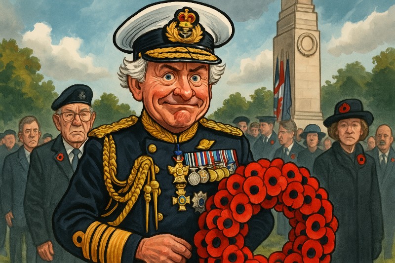 Grafik: Der Admiral aus der Kostümkiste: Wenn ein Sonntagsausflug zur Marine-Operette wird