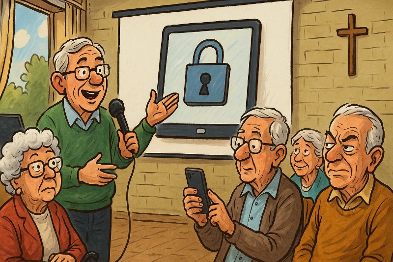 Grafik: Seniorenpower mit WLAN: Die große FBS-Erleuchtung in Dolberg