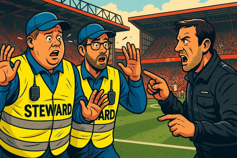 Grafik: Wenn zwei Brüder meinen, sie seien Mission Impossible – Der legendärste Ordner-Fail der Fußballgeschichte