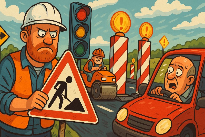 Grafik: Die Rückkehr der Baustelle – Episode II: Der Asphalt schlägt zurück